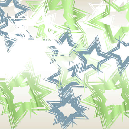 abstract background with stars of different colorsのイラスト素材