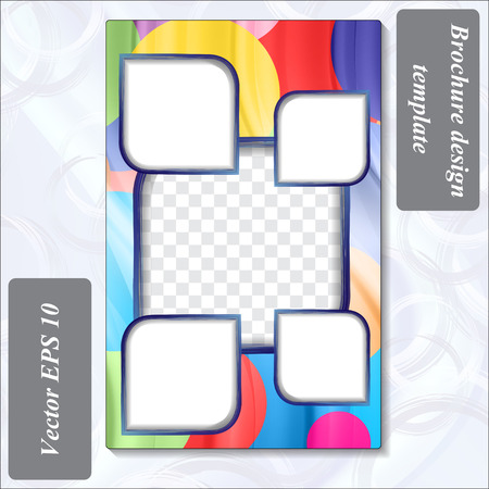 modern design of a brochure using simple abstract elementsのイラスト素材