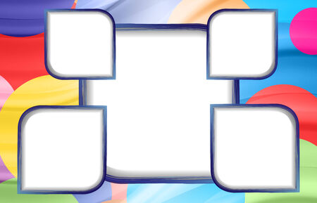 color card with empty areas for inserting objectsのイラスト素材