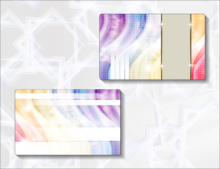 Template for greeting card with abstract designのイラスト素材