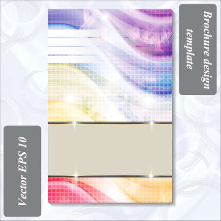 modern design of a brochure using simple abstract elementsのイラスト素材