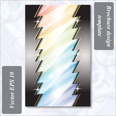 modern design of a brochure using simple abstract elementsのイラスト素材