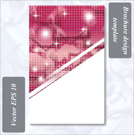 modern design of a brochure using simple abstract elementsのイラスト素材