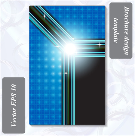 modern design of a brochure using simple abstract elementsのイラスト素材