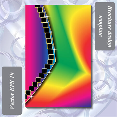 modern design of a brochure using simple abstract elementsのイラスト素材