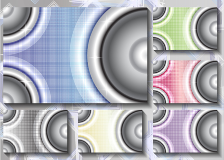 a set of colored backgroundsのイラスト素材