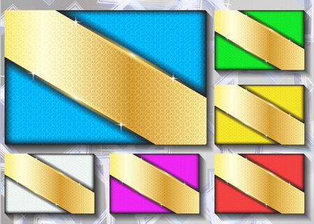 a set of colored backgroundsのイラスト素材