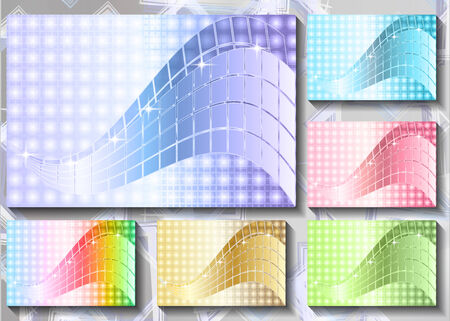 a set of colored backgroundsのイラスト素材