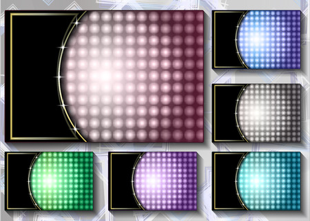 a set of colored backgroundsのイラスト素材