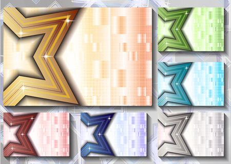 a set of colored backgroundsのイラスト素材