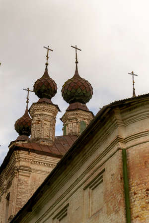 domes of an abandoned Christian Church General view