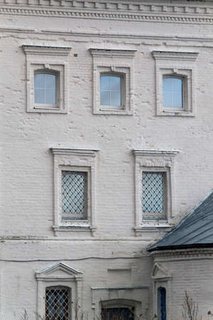 window in a brick wall in vintage style