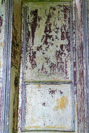 the interior of an abandoned Orthodox church, Gorinskoe tract, Kostroma province, Russia. The year of construction is 1809.の写真素材