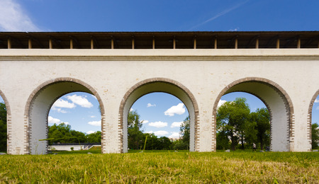 old landmark in Moscow, Russia - Rostokino Aqueduct.の写真素材