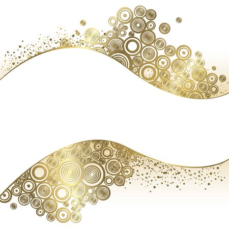 White and gold backgroundのイラスト素材