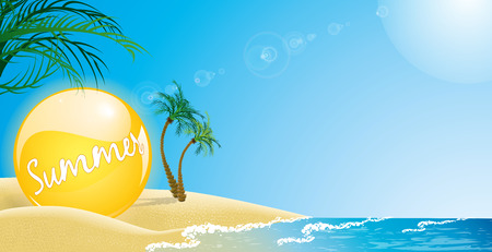 Summer backgroundのイラスト素材