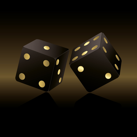 Black dicesのイラスト素材