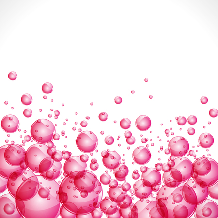 Pink bubblesのイラスト素材