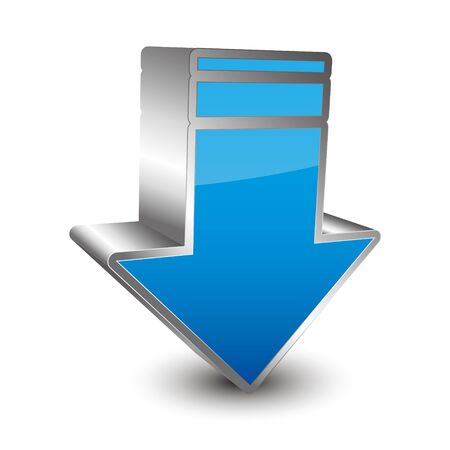 Download 3D arrow iconのイラスト素材
