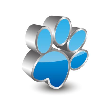 Cat's paw 3D iconのイラスト素材