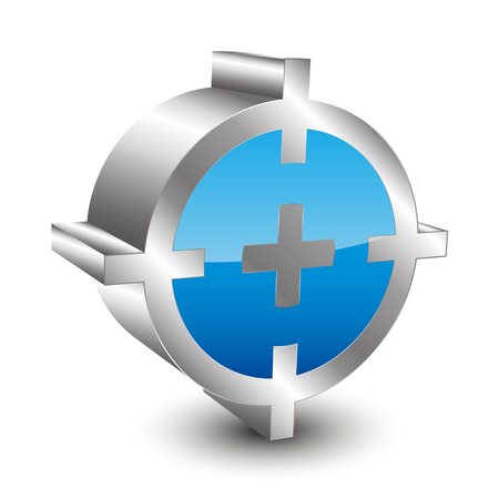 target icon 3Dのイラスト素材