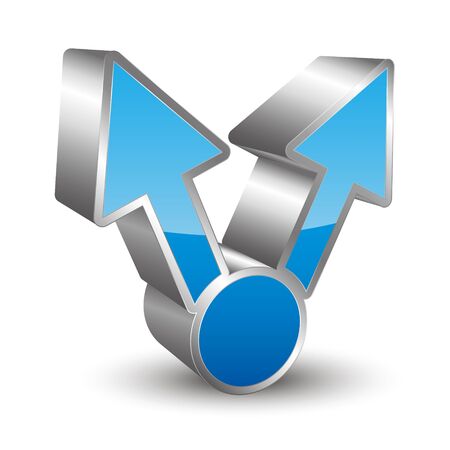 3D share iconのイラスト素材