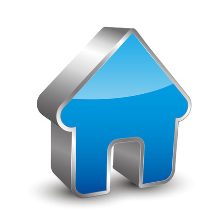 3D home iconのイラスト素材