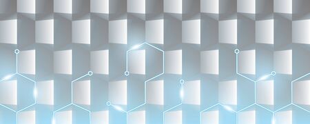 Abstract geometric texture banner design full vectorのイラスト素材