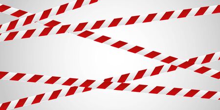 red and white tape background illustration bannerのイラスト素材