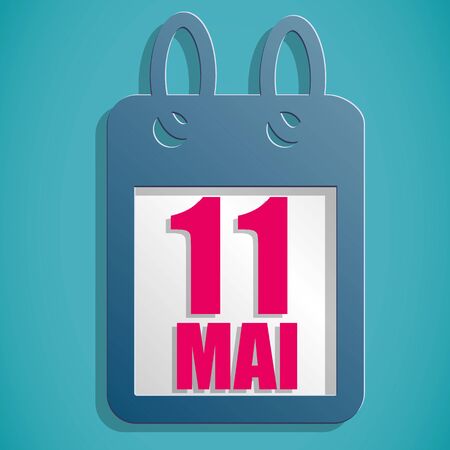 France 11 may reopening after covid 19 illustrationのイラスト素材