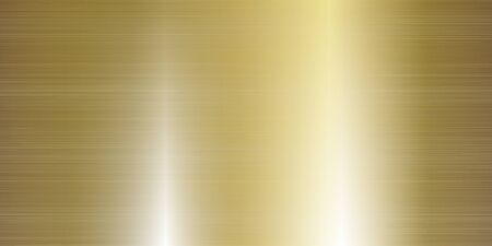 Gold metal texture large banner realistic illustrationのイラスト素材