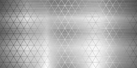 Steel geometric metal texture large banner realistic illustration のイラスト素材