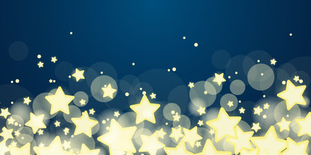 Bright stars glowing sweet light design bannerのイラスト素材
