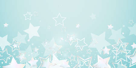 Bright shining golden stars background illustration celebration partyのイラスト素材