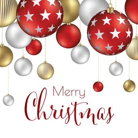 Merry christmas shining snowflakes illustration backgroundのイラスト素材