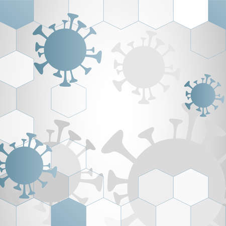 sars cov 19 covid 19 coronavirus illustration bannerのイラスト素材