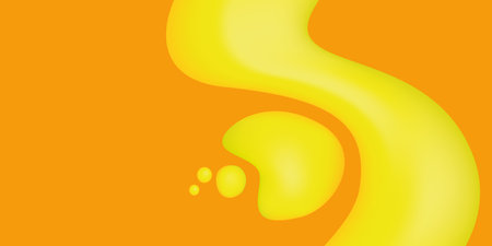 Abstract background with yellow liquid. Vector illustration for your graphic design.のイラスト素材