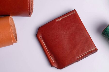 wallet on a desk. shallow depth of field.