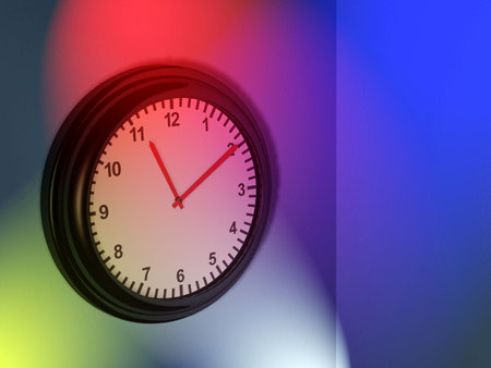 Clock on wall