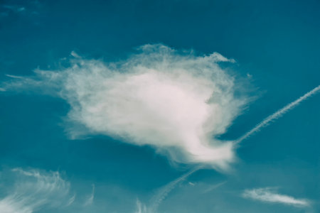 Cloud in blue sky