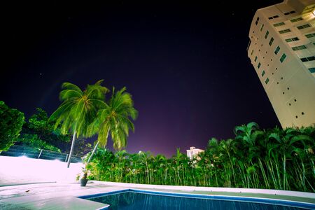 Purple night skyのeditorial素材