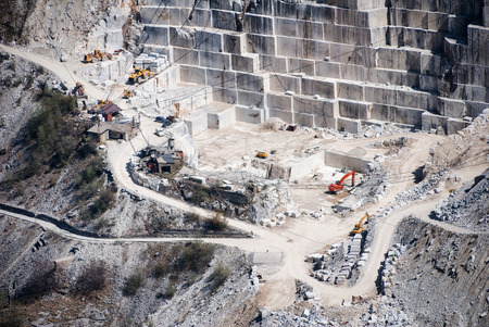Marble quarry of Apuan alps (Italy)の写真素材