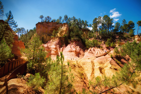 Ocher quarries in Roussillon (Provence, France)