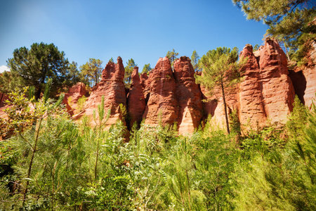 Ocher quarries in Roussillon (Provence, France)