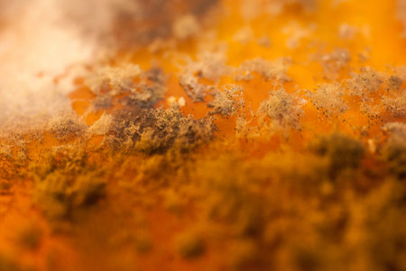 bacteria plate on culture mediumの写真素材