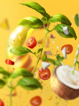 Healthy diet, business concept, healthy food, vegetarian, fitnessの写真素材