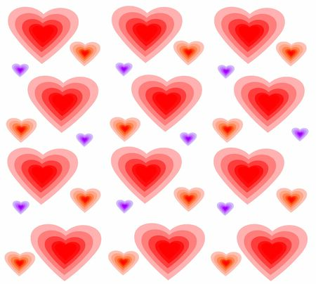 abstract illustration background bright hearts