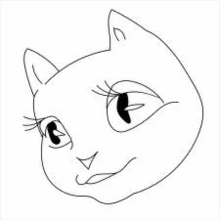 picture cate for children for coloringのイラスト素材