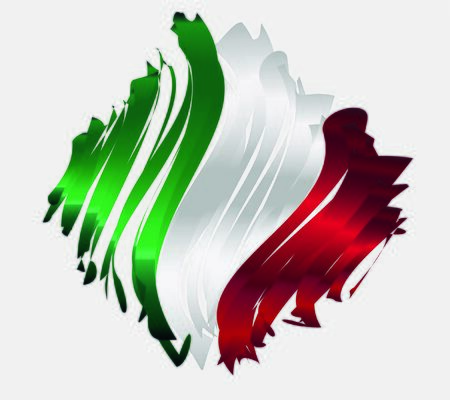 abstract illustration flag on a white backgroundのイラスト素材