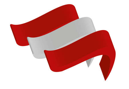 abstract illustration Austrian flagのイラスト素材